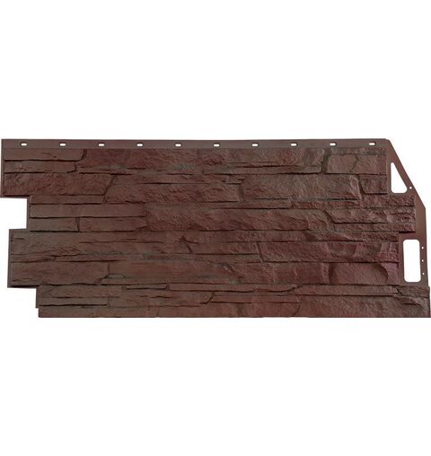 Фасадные панели (Цокольный Сайдинг) FineBer Скала Желто-коричневый