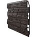 Фасадные панели (Цокольный Сайдинг) Фасайдинг Дачный Скол 3D-Facture Тёмно-коричневый