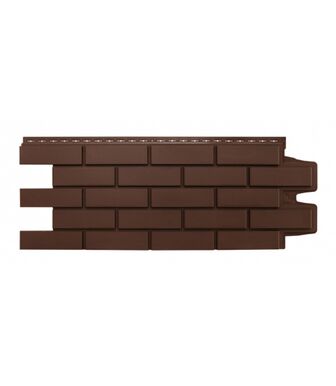 Фасадные панели (Цокольный Сайдинг) Grand Line Кирпич Клинкерный CLASSIC Шоколадный (Коричневый)