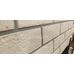 Фасадные панели (Цокольный Сайдинг) Grand Line Кирпич Состаренный DESIGN Молочный (Пломбирный), ШОВ RAL 7006