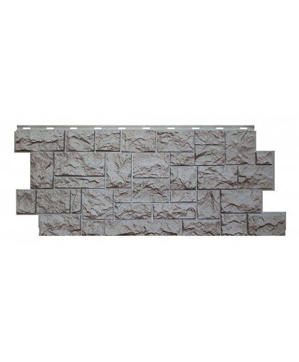 Фасадные панели (Цокольный Сайдинг) Nordside (Нордсайд) Северный Камень Серый 