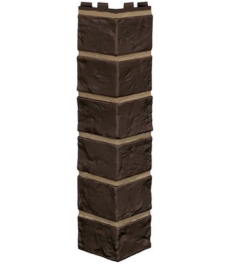Угол наружный к Фасадным Панелям VOX (Вокс) Vilo Brick (Вило Брик) Dark brown (Темно-Коричневый)