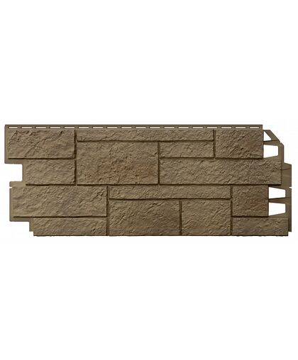 Фасадные панели (Цокольный Сайдинг) VOX Sandstone (Сандстоун) Light Brown (Светло-коричневый)
