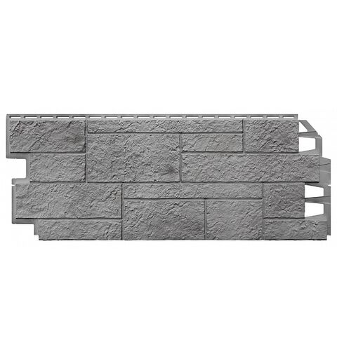 Фасадные панели (Цокольный Сайдинг) VOX Sandstone (Сандстоун) Light Grey (Светло-серый)