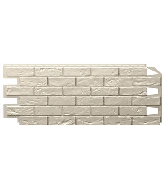 Фасадные панели (Цокольный Сайдинг) VOX Vilo Brick Ivory (Слоновая Кость) Без Шва