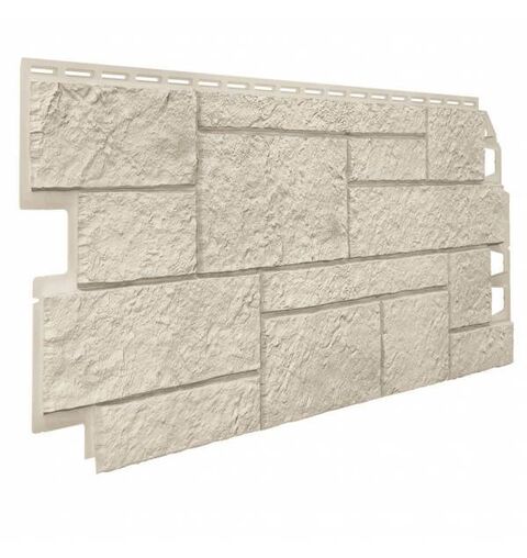 Фасадные панели (Цокольный Сайдинг) VOX Vilo Sandstone Ivory (Слоновая кость)