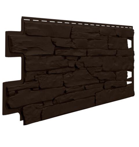 Фасадные панели (Цокольный Сайдинг) VOX Vilo Stone Темно-Коричневый