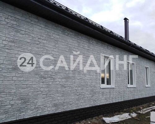 фото монтажа grand line я-фасад крымский сланец серебро