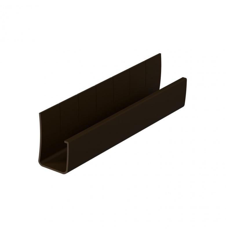 Гибкий J-профиль для Сайдинга Деке, STANDARD/PREMIUM, Шоколад