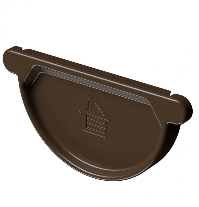 Заглушка желоба Деке Stal Premium Каштан (RAL 8017)